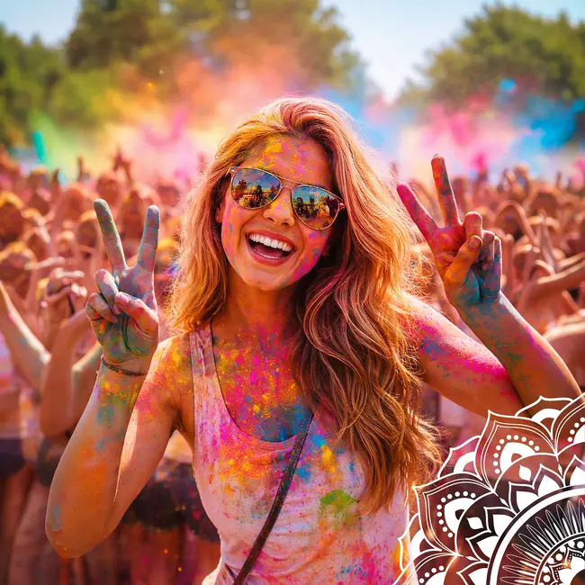Holi Cow Kleurpoeder set met 10 zakjes van 100 g en 10 kleuren voor festivals, verjaardagen, evenementen en fotoshoots