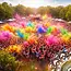 Holi Cow Kleurpoeder set met 10 zakjes van 100 g en 10 kleuren voor festivals, verjaardagen, evenementen en fotoshoots
