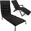 Gardlov Gardlov black quilted garden lounger cushion