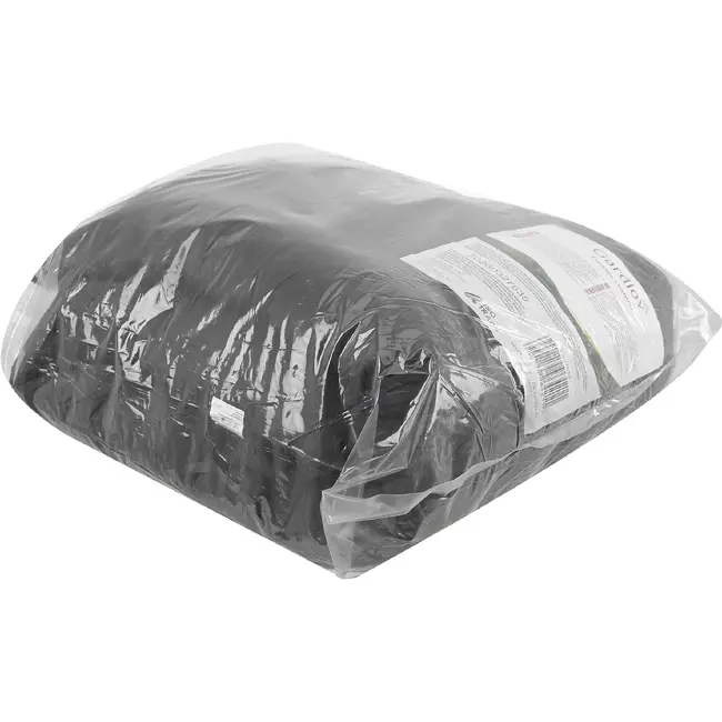 Gardlov Zwart gewatteerd ligbedkussen 180 x 56 x 9 cm met rugleuningflap en bindbanden voor tuinligbed