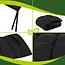 Gardlov Gardlov black quilted garden lounger cushion