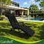 Gardlov Gardlov black quilted garden lounger cushion