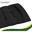 Gardlov Zwart gewatteerd ligbedkussen 180 x 56 x 9 cm met rugleuningflap en bindbanden voor tuinligbed