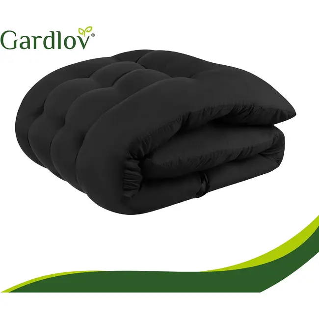 Gardlov Gardlov black quilted garden lounger cushion