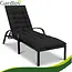 Gardlov Gardlov black quilted garden lounger cushion