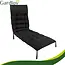 Gardlov Gardlov black quilted garden lounger cushion