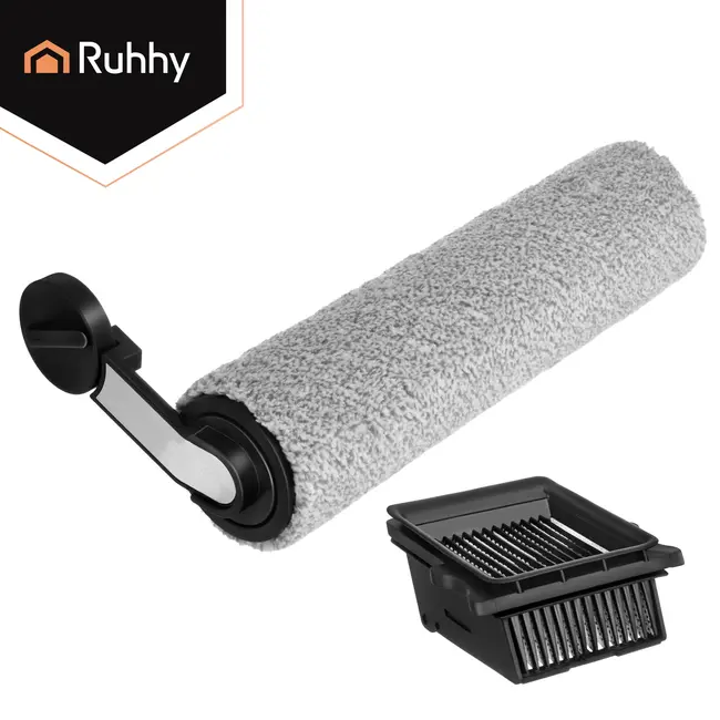 Ruhhy Borstelrol met HEPA H9 filter voor Lixo 24860 stofzuiger, wasbaar en passend voor frisse lucht