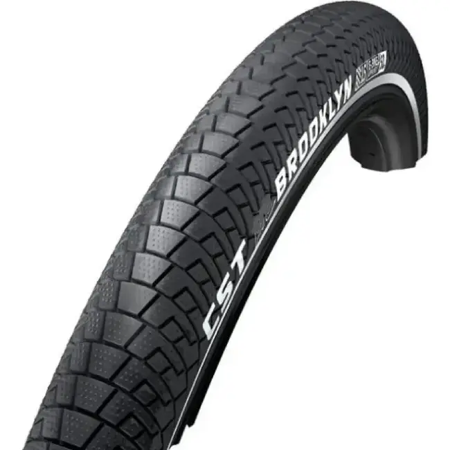 CST 20 inch buitenband 20 x 2.40 zwart 62-406 met reflectie voor bakfiets en cargo