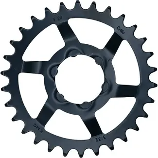 KMC Achtertandwiel 30T zwart staal voor Shimano Nexus 5 C7000 en C7050 met 3/32 inch maat