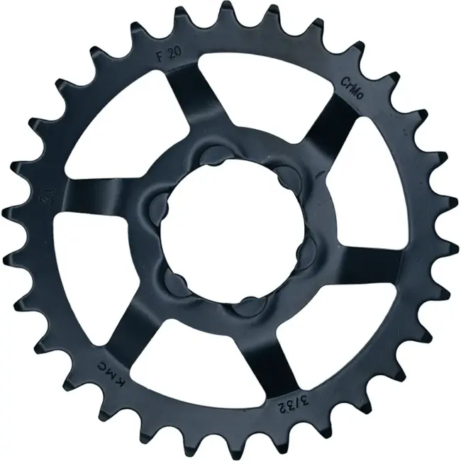 KMC Achtertandwiel 30T zwart staal voor Shimano Nexus 5 C7000 en C7050 met 3/32 inch maat