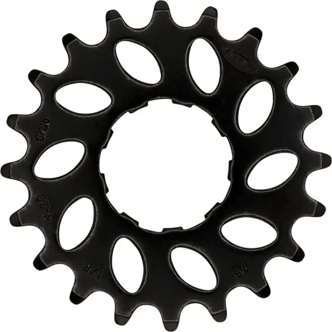 KMC Achtertandwiel 20T zwart voor Enviolo en NuVinci e-bike aandrijving 1/8 inch