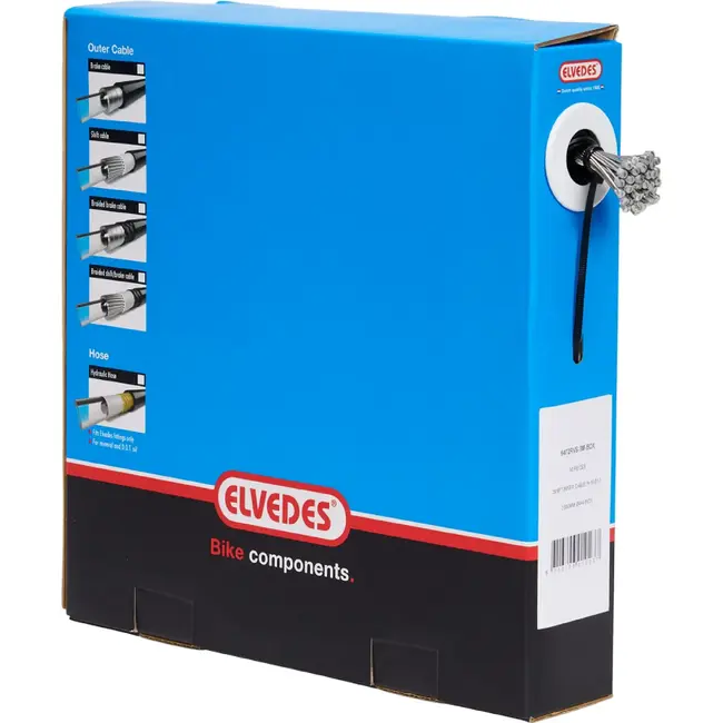 Elvedes Versnellingskabel binnenkabel RVS 1,1 mm 2,25 m voor Shimano Nexus en derailleur