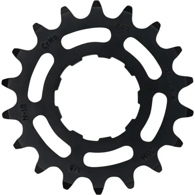 KMC Achtertandwiel 18T zwart voor Enviolo e-bike aandrijving met 1/8 inch maat