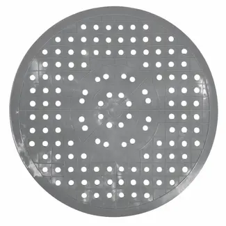 Benson Ronde gootsteenmat - PVC - Beschermend - Grijs - Ø 28 cm