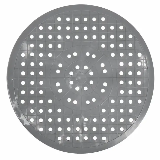 Benson Ronde gootsteenmat - PVC - Beschermend - Grijs - Ø 28 cm