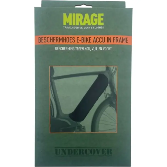 Mirage Accuhoes frameaccu zwart neopreen 5 mm voor e-bike transport en fietsendrager