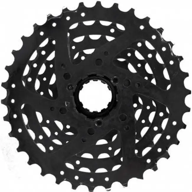 Sunrace Cassette 11-34T 7V zwart voor MTB en fiets met breed bereik en sluitring montage
