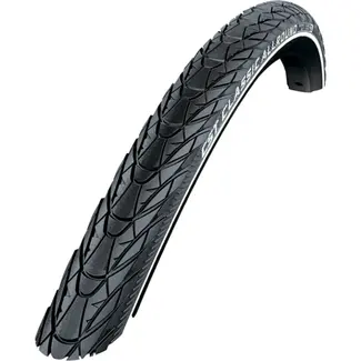 CST Buitenband 28 x 1 1/4 zwart allround met reflecterende zijwand voor stadsfiets