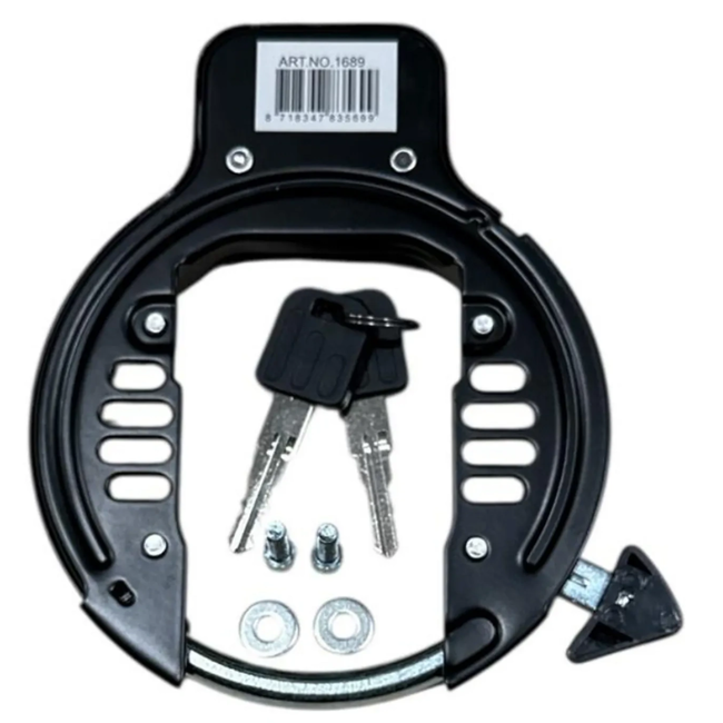 Falkx Robuust ringslot - gehard staal - anti-roest coating - inclusief 2 sleutels
