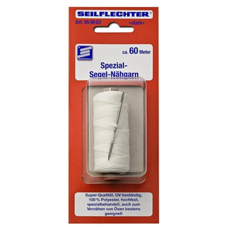 Seilflechter Zeil naaigaren - Polyester - UV-bestendig - 60 meter - Inclusief naald
