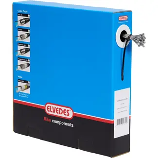 Elvedes RVS binnenkabel 2,25 m voor fiets met nippel 4 x 4 mm als vervangkabel