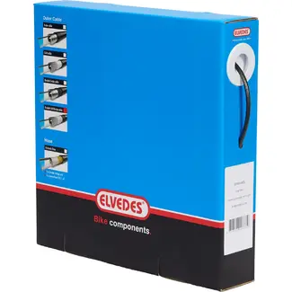 Elvedes Lineaire buitenkabel 10 m carbon look met liner voor fietsremkabels