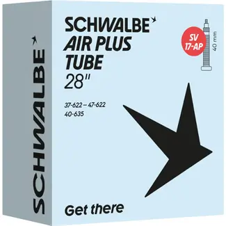 Schwalbe 28 Inch Binnenband Air Plus 37/47-622/635 met Frans Ventiel 40 mm voor E-Bikes