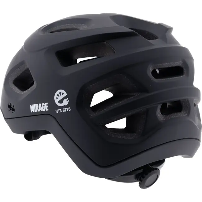 Mirage MTB Fietshelm voor Volwassenen 55-58 cm Zwart met Ventilatie