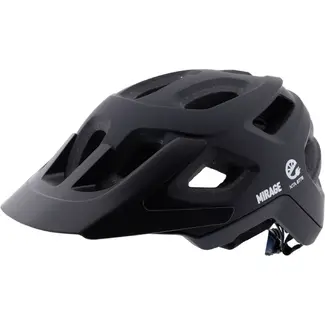 Mirage MTB Fietshelm voor Volwassenen 55-58 cm Zwart met Ventilatie