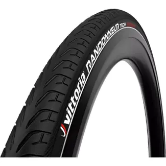 Vittoria Buitenband 28 Inch 37-622 Zwart Met 3 mm Anti-Leklaag En Zwarte Reflectiestrook
