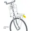 Falkx Zwarte Voordrager In PTT Stijl Voor Transportfiets En Stadsfiets