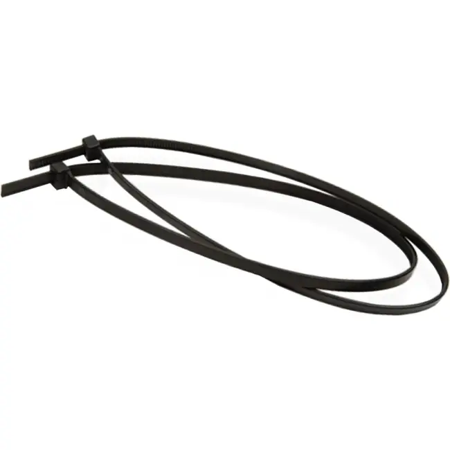 Falkx Zwarte Tie Wraps 4.8 x 370 mm Kabelbinders Verpakking Van 100 Stuks