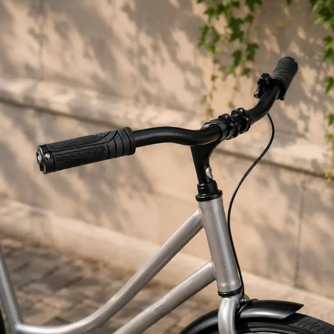 Falkx Zwarte Fietshandvatten Set Voor Meer Grip En Comfort Tijdens Fietsen