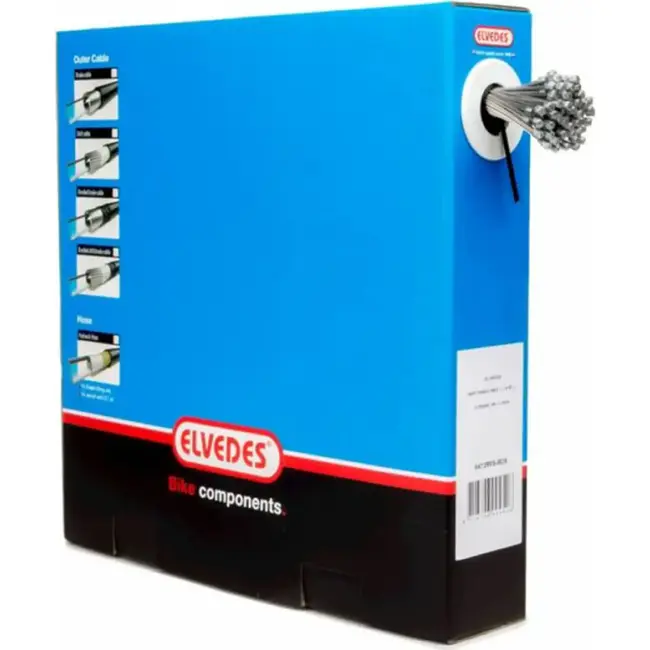 Elvedes Fiets Binnenkabel RVS 2 Meter Met Tonnippel Voor Reparatie En Onderhoud