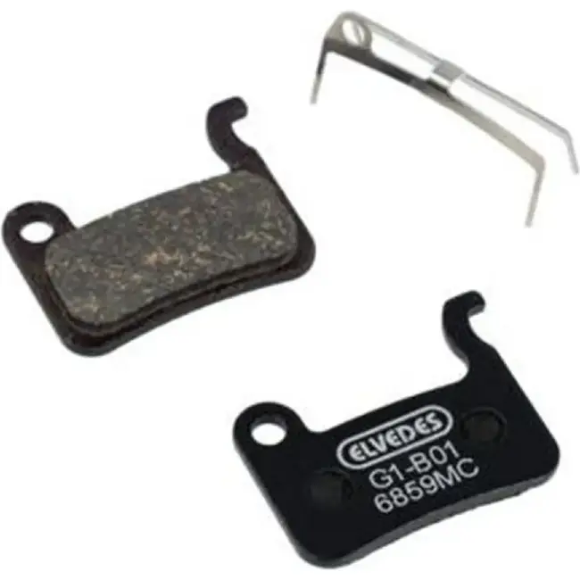 Elvedes Metal/Carbon Schijfremblokken 10 Paar Zwart Voor Shimano En TRP Dash