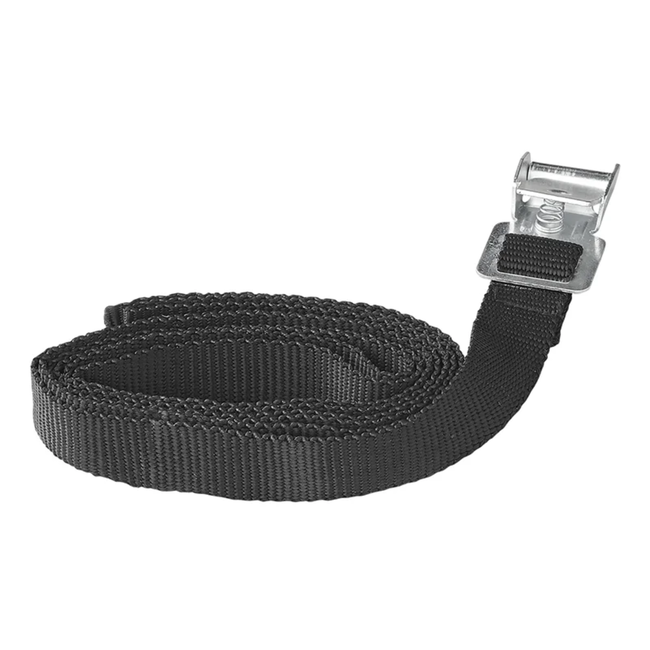 ProPlus Bindriemen met metalen gesp - 18 mm x 150 cm - zwart - set van 2