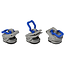 ProPlus Schroefloze voortentclips - lichtgewicht nylon - set van 3 - grijs/blauw