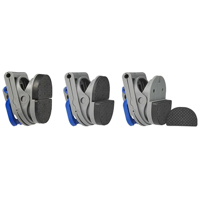 ProPlus Schroefloze voortentclips - lichtgewicht nylon - set van 3 - grijs/blauw