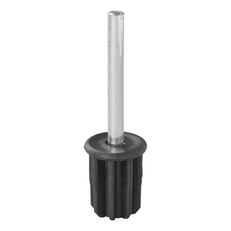 ProPlus Tentstokdop - Ø 22 mm - Metalen pin - Kunststof en metaal - Zwart/zilver