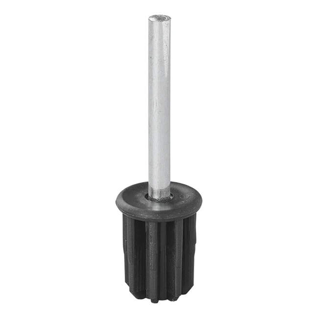 ProPlus Tentstokdop - Ø 22 mm - Metalen pin - Kunststof en metaal - Zwart/zilver