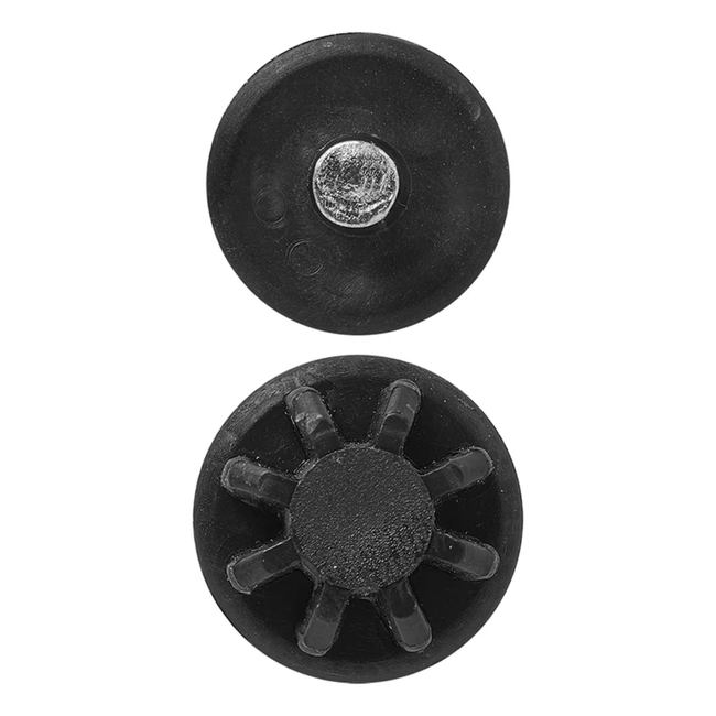 ProPlus Tentstokdop - Ø 22 mm - Metalen pin - Kunststof en metaal - Zwart/zilver