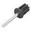 ProPlus Tentstokdop met pin - Ø 22 mm - 4 stuks - zwart/zilver