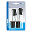 ProPlus Tentstokdop met pin - Ø 22 mm - 4 stuks - zwart/zilver
