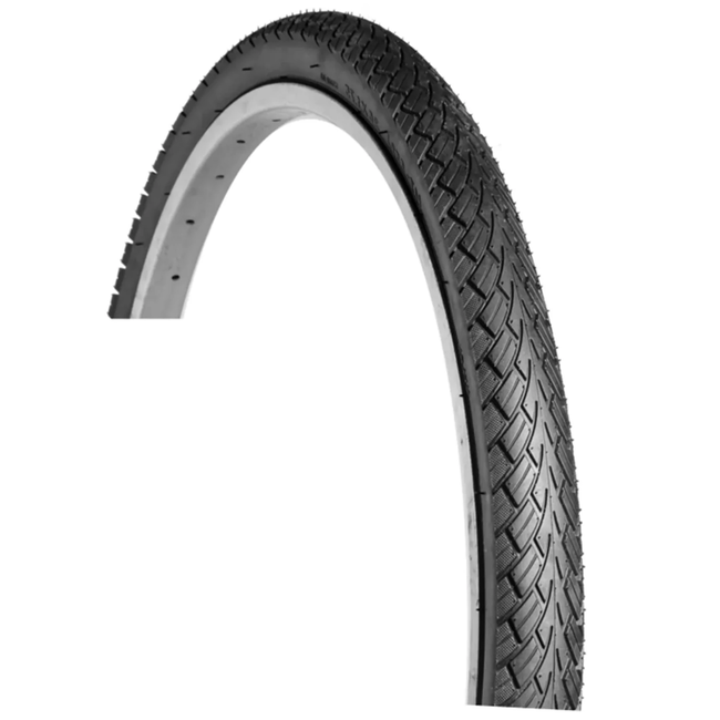 Hakuba Zwarte buitenband zonder reflectie - 24x1.75 - Geschikt voor kinderfietsen