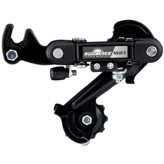 Sunrace Achterderailleur - 6/7-speed - lange kooi - staal - zwart