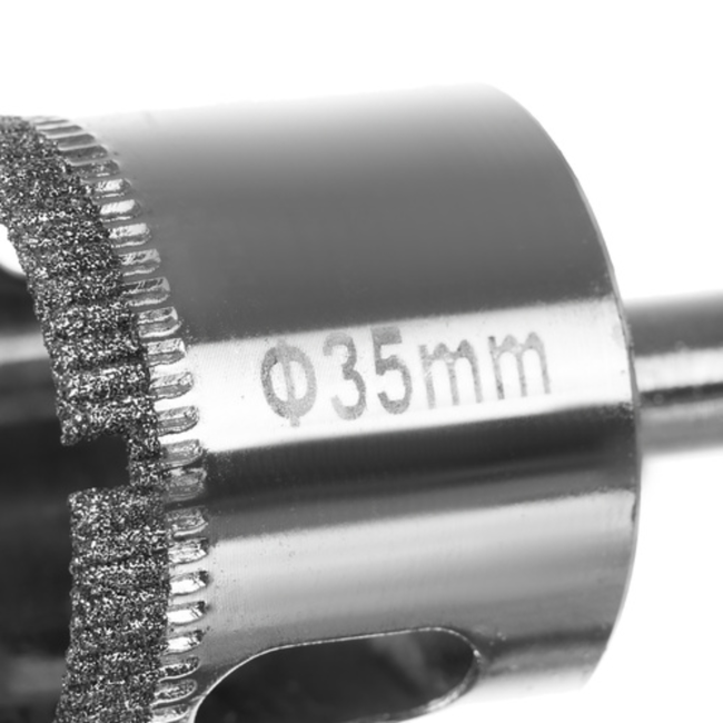 Bigstren 10-delige Diamantboorset voor Professionals - Ø 6, 8, 10, 16, 20, 28, 35, 45, 50 en 68 mm