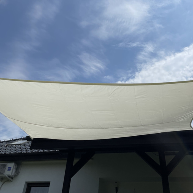 Gardlov Beige Zonneschermzeil 3x4m - Perfecte Schaduw en UV-bescherming