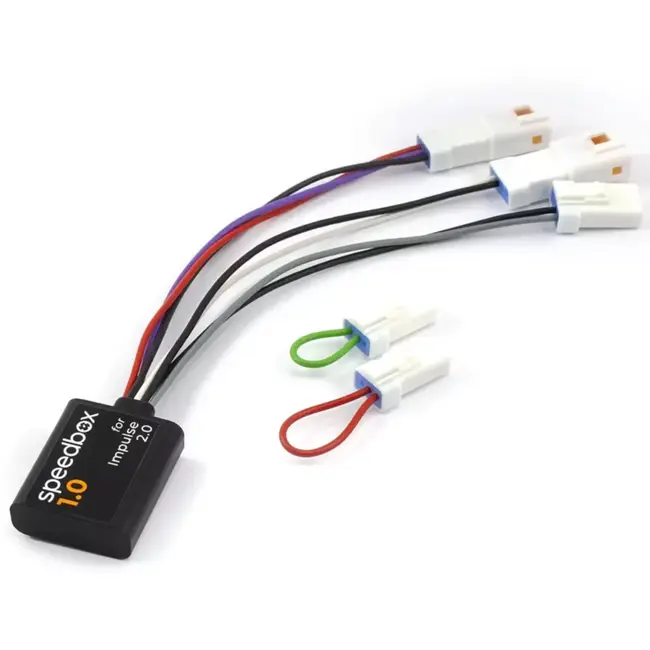 Speedbox E-bike tuning kit Impulse 2.0 met begrenzingsconnector en kabelboom