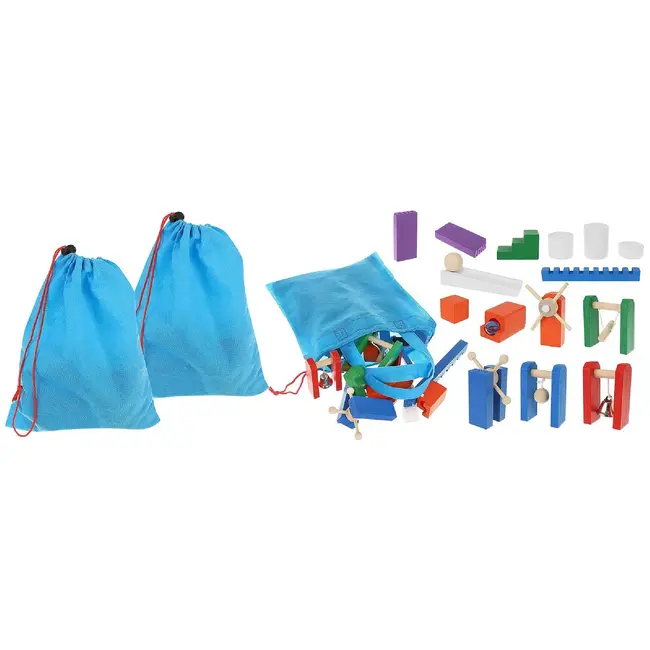 Kruzzel Houten Domino Culodrome - 1131-Delige Set voor Creatief Familieplezier