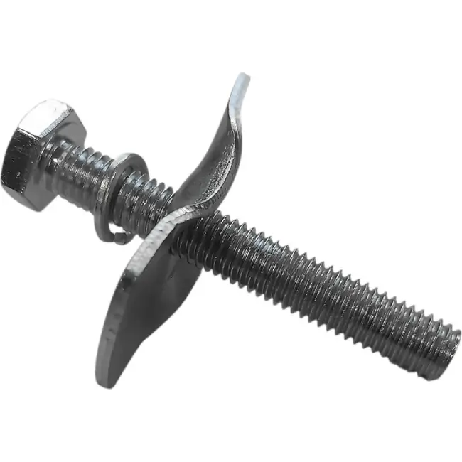Falkx Plaat en lange bout voor fietsstandaard - 55x25x2 mm plaat - 70 mm bout - M10 maat